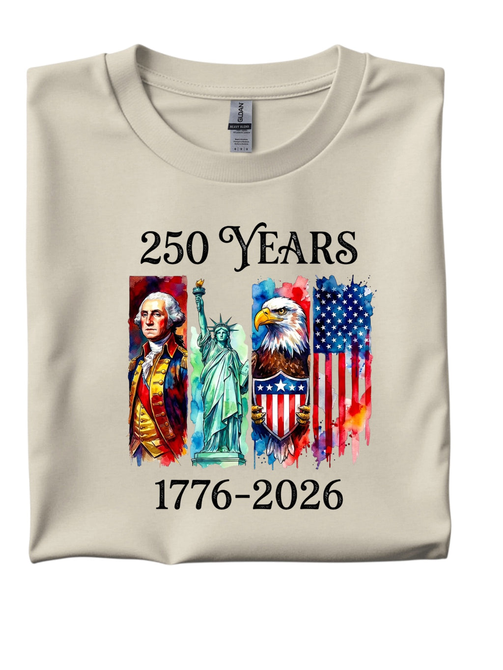 250 Years 1776- 2026 USA Aniversary T-shirt patriotic New S M L XL-4XL Unisex
